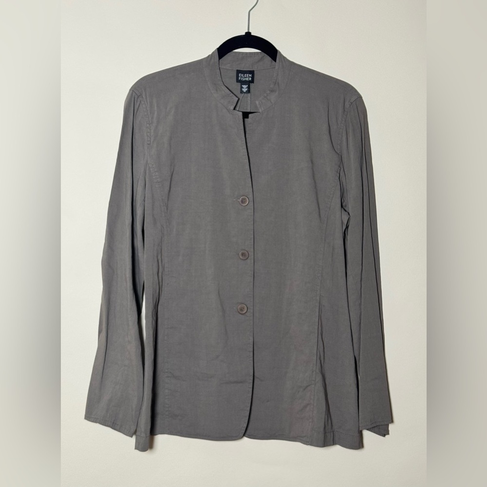 Eileen Fisher Stretch Linen Viscose Jacket